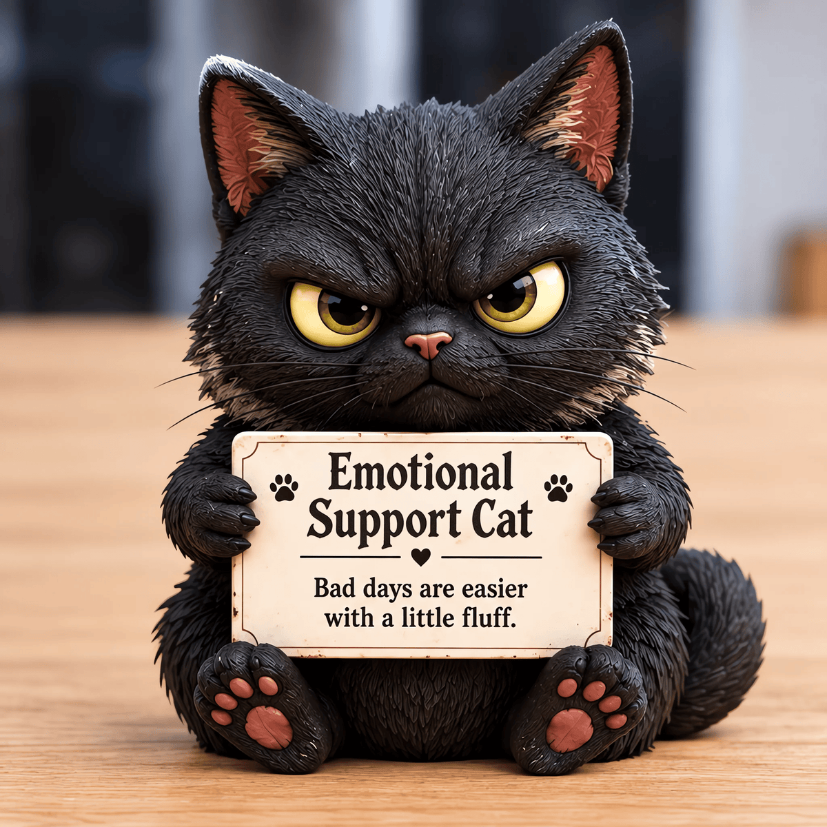 ✨❤️Emotional Support Animal Desk Figurine: Cute Resin Office Decor