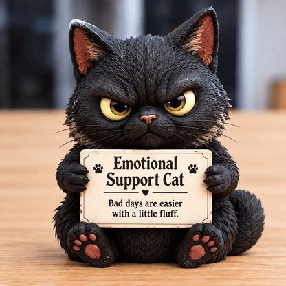 ✨❤️Emotional Support Animal Desk Figurine: Cute Resin Office Decor