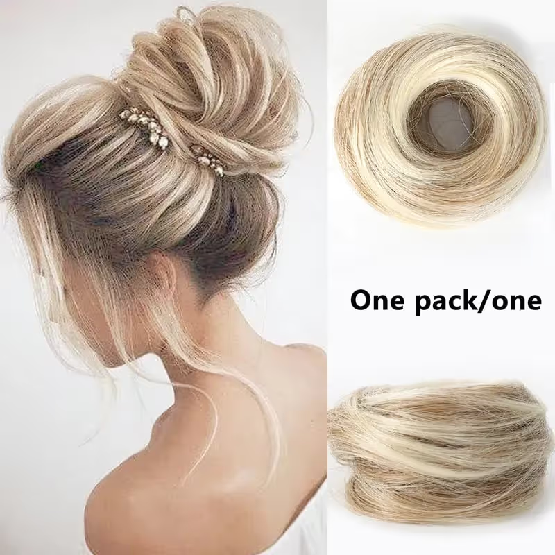🎀 Messy Bun Hairpiece – Effortless Updos in Minutes