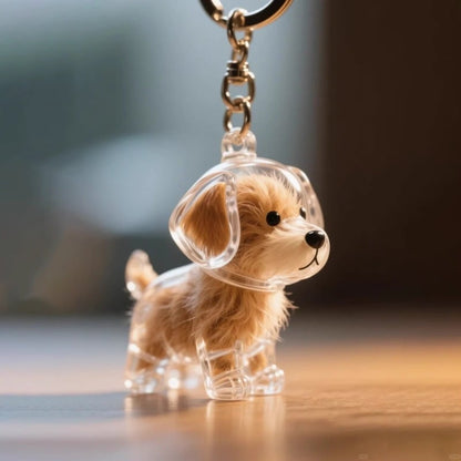 🐈 Calico Cat Memorial Keychain – Keepsake Capsule for Treasured Pet Fur