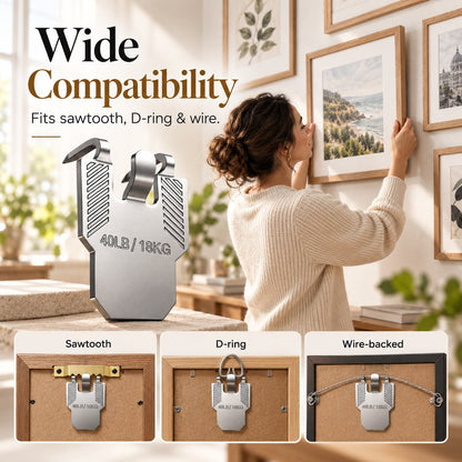🏠 20-Piece Heavy-Duty Wall Claw Hanger Set | No-Drill, Quick-Mount Hooks for Home, Office & Decor Displays