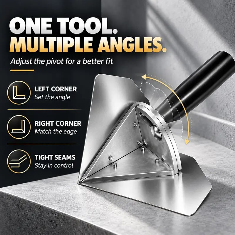 🛠️✨ Stainless Steel Inside Corner Trowel – Smooth, Clean Finishes for Every Edge