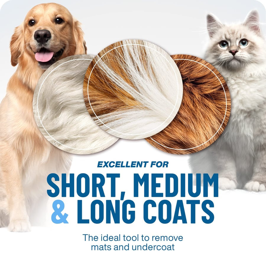 🐾 Professional Deshedding Tool for Dogs & Cats – Gentle Grooming for Loose Fur
