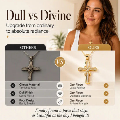 💫 LIMITED TIME 49% OFF! Women's Sparkling Twisted Knot Cross Pendant Necklace – Elegant Faith-Inspired Design with Brilliant Shine ✨