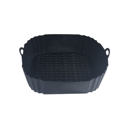 Reusable Air Fryer Silicone Liner 🍟 – 8" Nonstick Cooking Basket Insert
