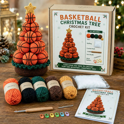Sports Ball Christmas Tree Crochet Kit