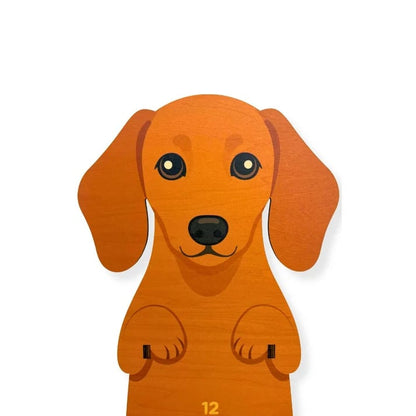 Swing Tail Dachshund Wooden Wall Clock 🐶