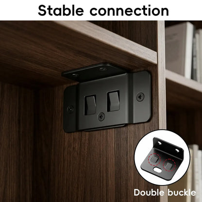 8-Pack L-Shaped Corner Brackets 🔩 – Heavy-Duty Furniture Repair with Screws