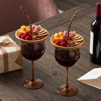 🍸🧊Leopardmönstrat vinglas och snacks-charkuteriset🥂