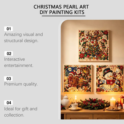 ✨Complete Craft Tools Holiday‑Themed Wooden Frame Decor Art