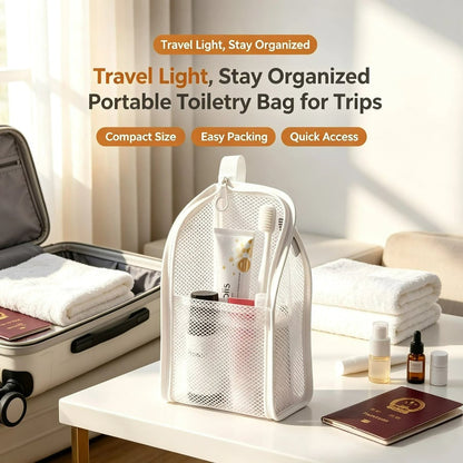 🧳 Compact Travel Toiletry Organizer – Lightweight Wash Bag for Easy Packing on Every Getaway