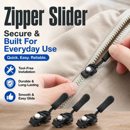 Zip Rescue Kit 🔧 15-Piece Universal Instant Zipper Fix in 3 Sizes