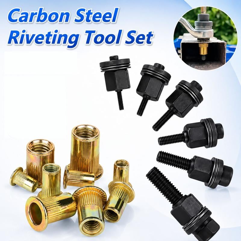 M3–M12 Threaded Rivet Nut Kit 🔩 – Versatile Fastening Tools for DIY Repairs