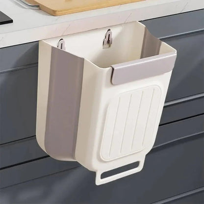 🗑️ Hanging Collapsible Trash Can – Space-Saving Bin for Kitchen & Cabinets