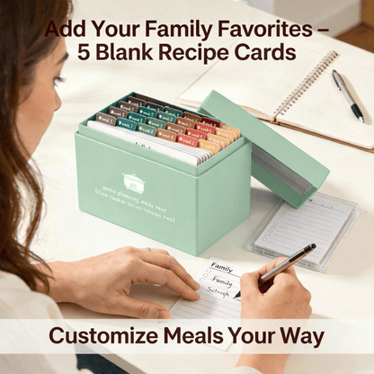 Easy Meal Planner Kit 🍽️ – 103 Photo Recipe Cards for Daily Cooking