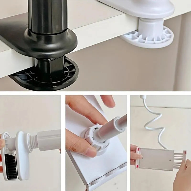 🔥 360° Rotating Phone & Tablet Stand – White | ❤️ Buy 1 Get 1 Free
