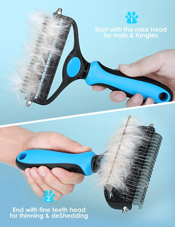 🐾 Professional Deshedding Tool for Dogs & Cats – Gentle Grooming for Loose Fur