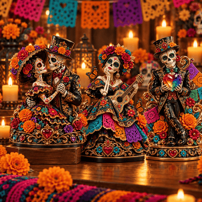 💀 Eternal Dance Skeleton Couple Figurine