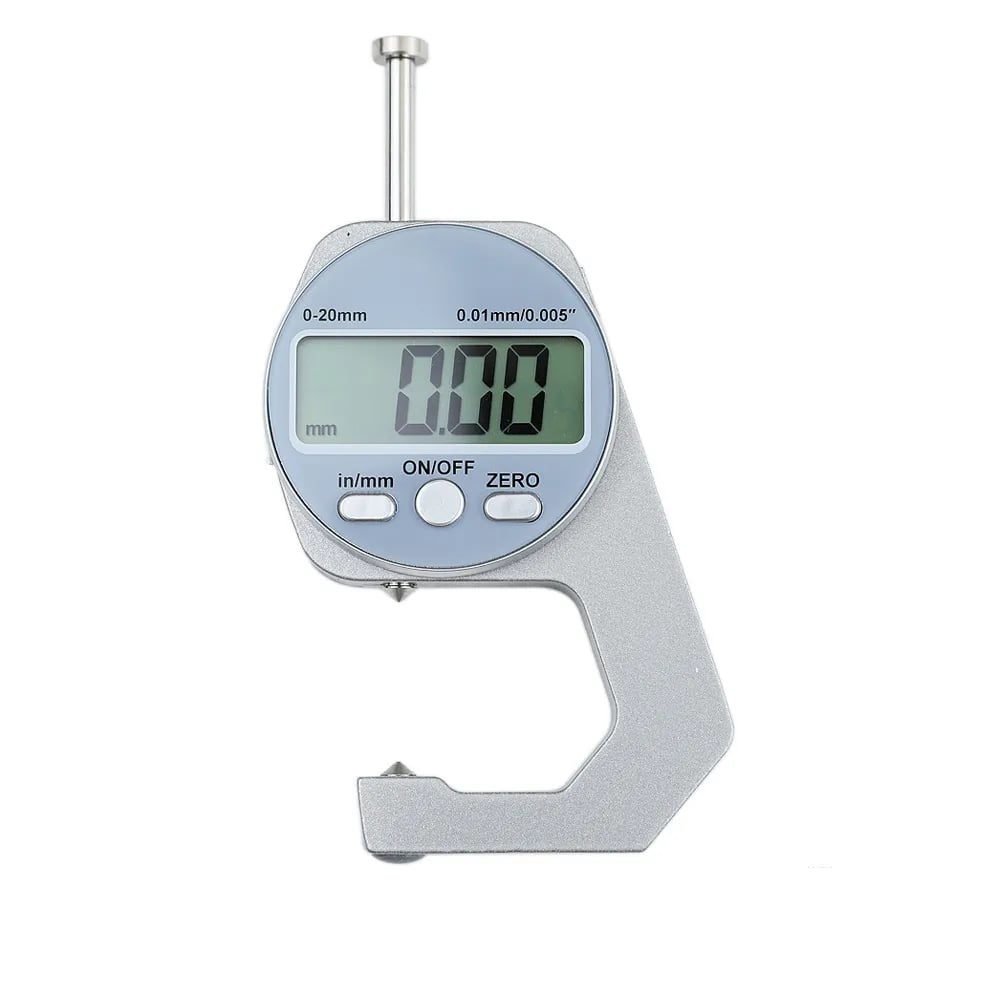 📏 Digital Thickness Gauge – 0–20mm Flat-Head Measuring Tool
