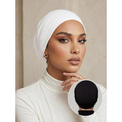 3-Pack Jersey Hijab Undercaps – Comfortable Flat-Top Design 🧕