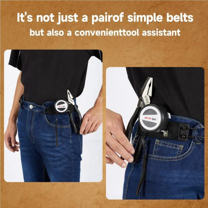 2-Pack Tactical Stretch Belts with Metal Hook Buckles – Black 🖤