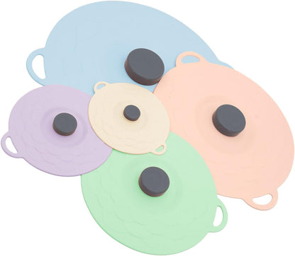 5-Piece Silicone Suction Containers – Non-Slip Design with Lids ✨