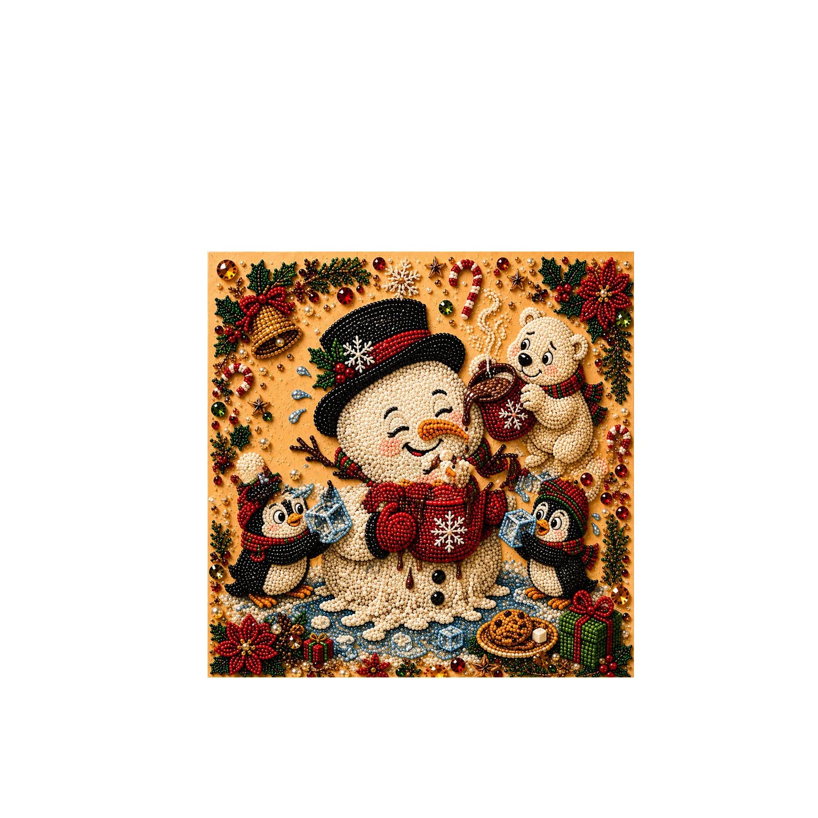 ✨Complete Craft Tools Holiday‑Themed Wooden Frame Decor Art
