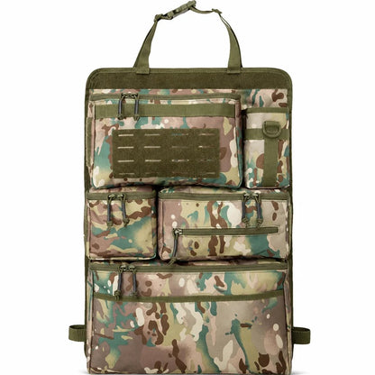 Tactical Car Backseat Organizer 🚙 – Heavy-Duty Nylon Storagev