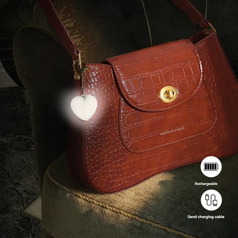 Heart-Shaped Touch Sensor Purse Light 💗 – Handy Glow for Bags & Totes