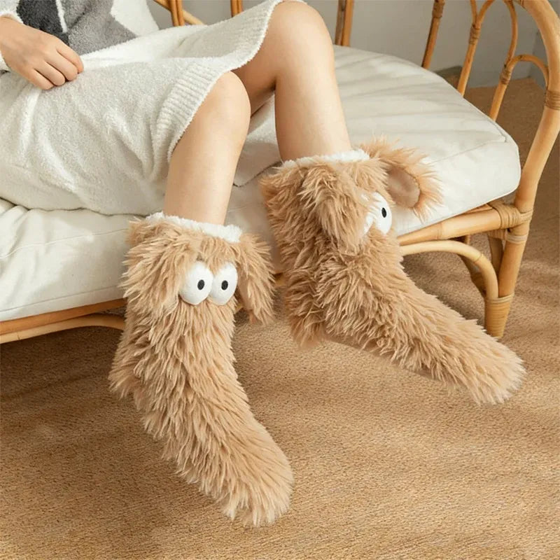 🧦 Women's Cozy Plush Slipper Socks | Warm Fleece Anti-Slip for Cozy Winter Days At Home❄️