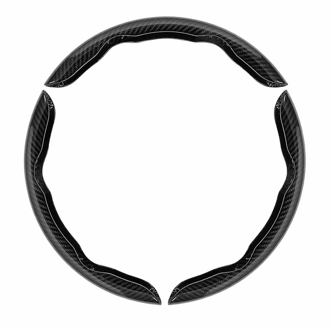🤍 Non-Slip Half-Wrap Steering Wheel Covers | Quick Clip-On Grip Set, White, 2-Piece