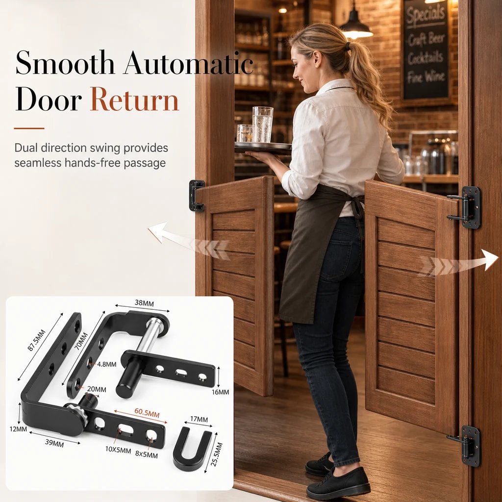 🔥 50% Off Today: Compact B01 Two-Way Spring Hinge for Smooth Swinging Doors