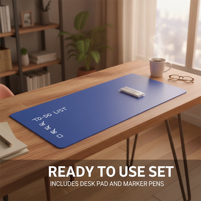 Double-Sided Blueprint Desk Pad 📐 – Creative Workspace Mat for Home & Office