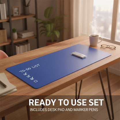 Double-Sided Blueprint Desk Pad 📐 – Creative Workspace Mat for Home & Office