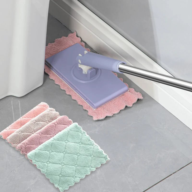 🧼✨ Compact Mini Mop with Quick-Change Cleaning Pads