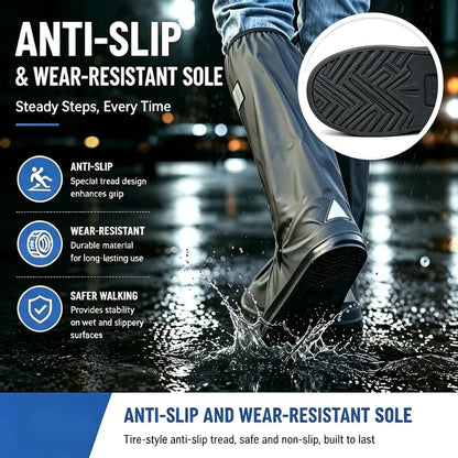 Waterproof Rain Shoe Covers 🥾 – Non-Slip Protection for Wet Weather
