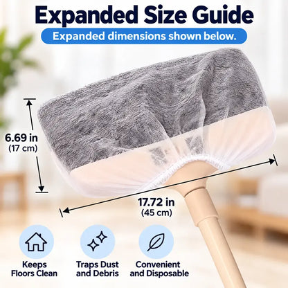 🧹 50-Pack Disposable Dusting Covers for Brooms – Quick, Hygienic Cleaning Made Easy ✨