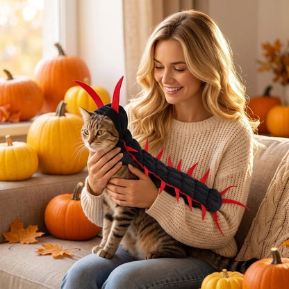 😹Creepy-Cute Cat Centipede Costume – Watch Those Legs Wiggle 🎃