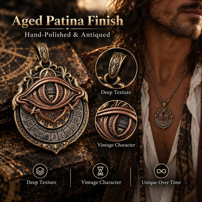 Eye of Time Kinetic Pendant ⚙️ – Steampunk Astrolabe Necklace with 60cm Chain
