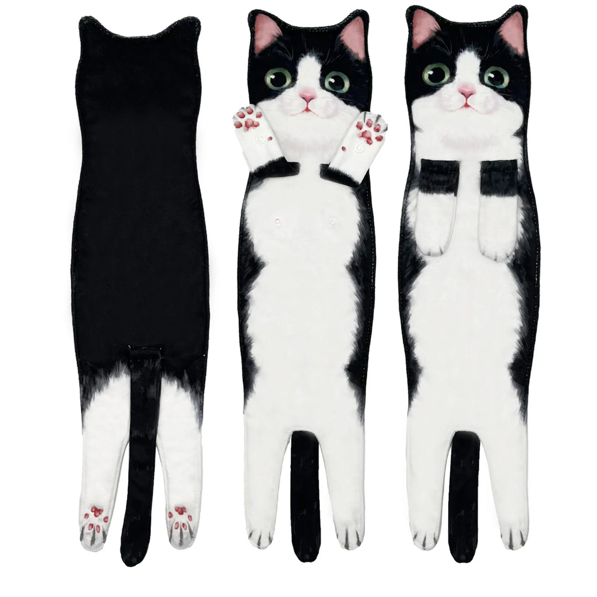 🐈 Ginger Cat Hand Towel – Funny Christmas Bathroom Accent