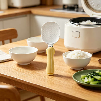 Magnetic Rice Serving Spatula 🍚 – Smart Upright Storage Stand