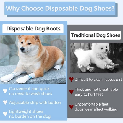 🐾 All-Weather Pet Paw Boots – Water-Resistant Protection for Walks & Outdoor Adventures 🌧️