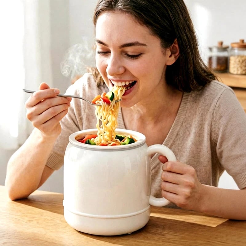 🍲⚡ Portable Electric Stewing Cup – Cook Warm Meals Anywhere