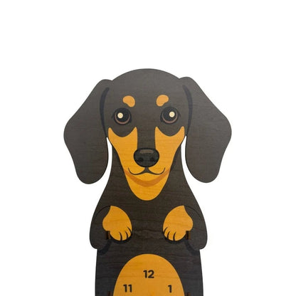 Swing Tail Dachshund Wooden Wall Clock 🐶