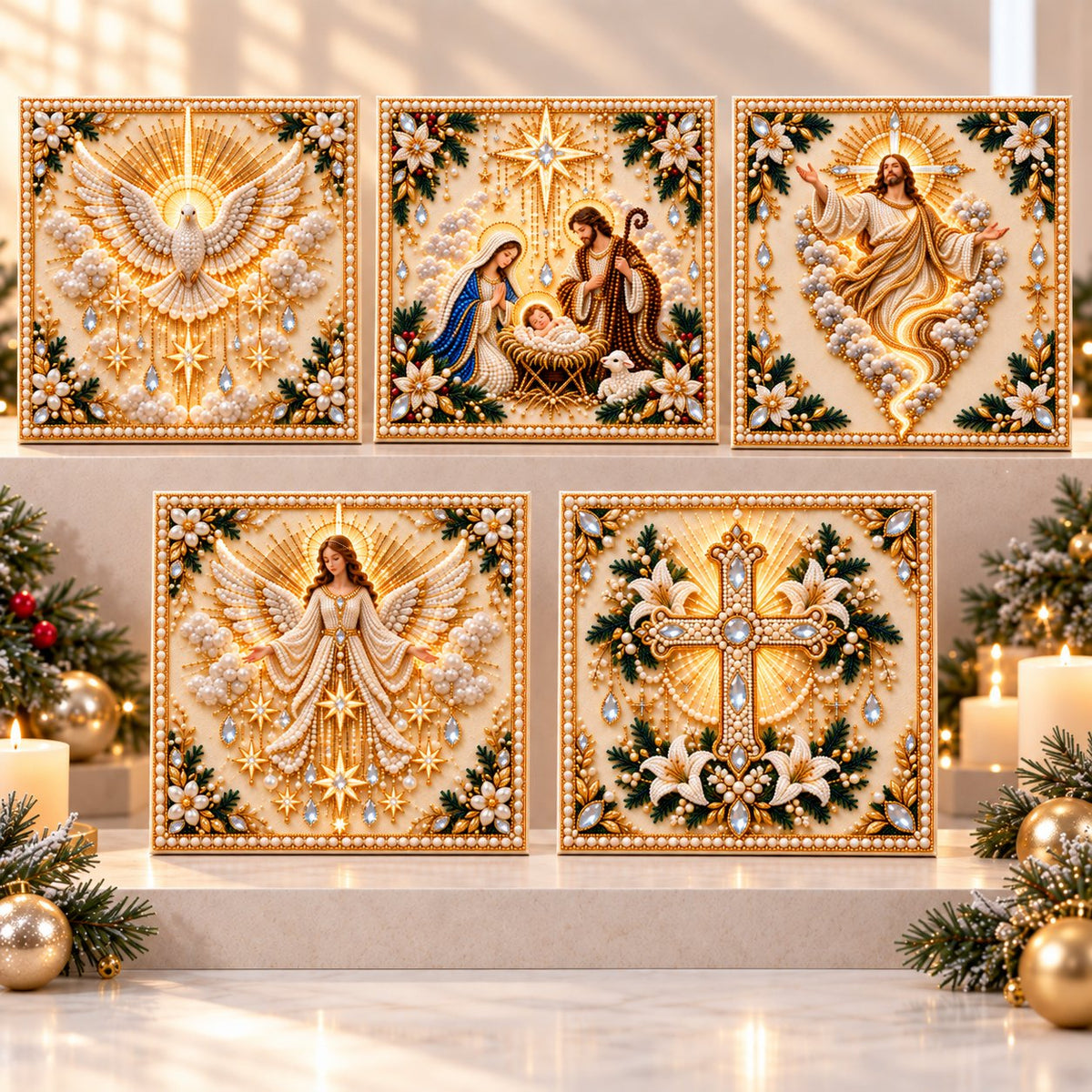 🙏✝️DIY Christian Pearl Artwork Kit✈️ Buy 2+ Get Free Shipping