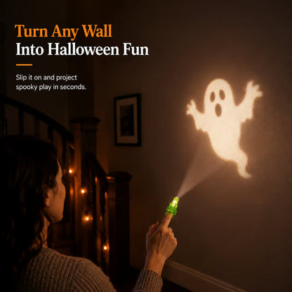 🎃 36-Pack Spooky Finger Beam Lights with Mini Halloween Images for Party Favors