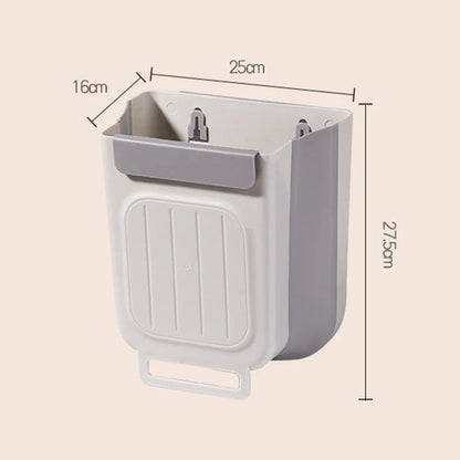 🗑️ Hanging Collapsible Trash Can – Space-Saving Bin for Kitchen & Cabinets