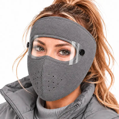 ❄️🥽 Winter Face Mask with Detachable Goggles – Full-Face Cold Weather Protection
