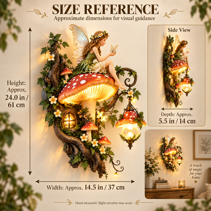 ⏰ Limited Stock 50% OFF 🍄 Fairywood Mushroom Wall Light – Cozy Woodland Glow