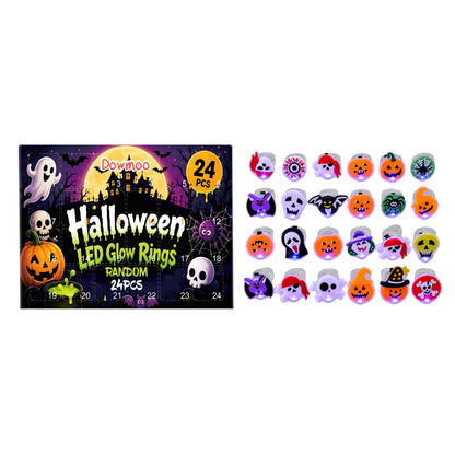 🎃 Halloween LED Glow Rings Blind Box Set ✨